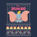 Disney Classic Dumbo Women's Christmas T-Shirt - Navy