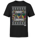 Rubiks Merry Cubemas Men's Christmas T-Shirt - Black