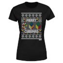 T-Shirt de Noël Homme Rubiks Merry Cubemas - Noir