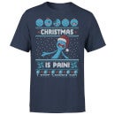 Rick and Morty Kerstmis Mr Meeseeks Pain T-Shirt - Navy