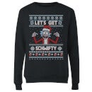 Rick and Morty Lets Get Schwifty Women's Christmas Jumper - Black