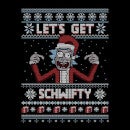 T-Shirt de Noël Homme Rick et Morty - Let's Get Schwifty - Noir