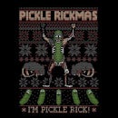 Rick and Morty Pickle Rick Women's Christmas T-Shirt - Black