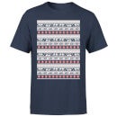 Star Wars AT-AT Pattern Men's Christmas T-Shirt - Navy