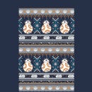 Star Wars BB-8 Pattern Women's Christmas T-Shirt - Navy