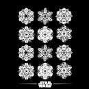 Star Wars Snowflake Dames kerst T-shirt - Zwart