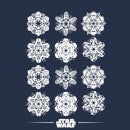 Star Wars Snowflake Women's Christmas T-Shirt - Navy