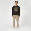 Dexter's Lab Pattern Christmas Sweater - Black