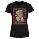 Make Christmas Great Again Donald Trump Women's Christmas T-Shirt - Black