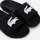 Lacoste Women's Croco Slide 119 3 Sandals - Black/White - UK 3