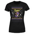 Spyro Knit Women's Christmas T-Shirt - Black