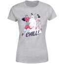 DC Chill! Camiseta de Navidad para mujer - Gris