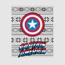 Marvel Captain America Women's Christmas T-Shirt - Grey