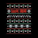 DC Suicide Squad Knit Pattern Women's Christmas T-Shirt - Black