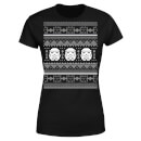 Star Wars Stormtrooper Knit Women's Christmas T-Shirt - Black