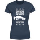National Lampoon Griswold Vacation Ugly Knit Women's Christmas T-Shirt - Navy