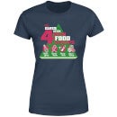 Elf Food Groups Women's Christmas T-Shirt - Navy