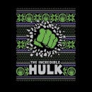Marvel Hulk Punch T-shirt de Noël pour Femme - Noir