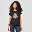 Marvel Shields Snowflakes Women's Christmas T-Shirt - Black