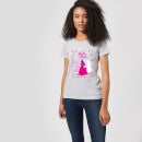Camiseta navideña para mujer Disney Princess Silhouettes - Gris