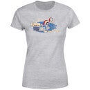 Camiseta navideña para mujer Looney Tunes Peace Among Earthlings - Gris