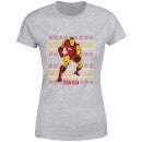 Camiseta navideña para mujer Iron Man de Marvel - Gris