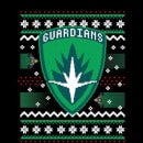 Guardians Of The Galaxy Badge Pattern Christmas Women's Christmas T-Shirt - Black