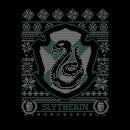 Harry Potter Slytherin Crest Women's Christmas T-Shirt - Black