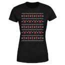 Marvel Deadpool Faces T-shirt de Noël pour Femme - Noir