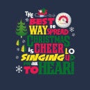 Elf Christmas Cheer Women's Christmas T-Shirt - Navy
