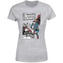 DC Superman Action Comics Women's Christmas T-Shirt - Grey
