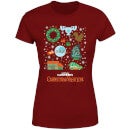 National Lampoon Griswold Christmas Starter Pack Women's Christmas T-Shirt - Burgundy