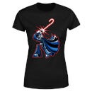 Star Wars Candy Cane Darth Vader Women's Christmas T-Shirt - Black