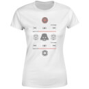 Star Wars Imperial Knit Women's Christmas T-Shirt - White