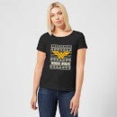 DC Wonder Woman Women's Christmas T-Shirt - Black