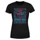 Marvel Spider-Man T-shirt de Noël pour Femme - Noir