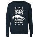 National Lampoon Griswold Vacation Ugly Knit Pull de Noël Femme - Bleu Marine