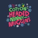 Elf Cotton-Headed Ninny-Muggins Pull de Noël Femme - Bleu Marine