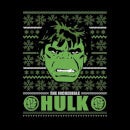 Marvel Hulk Face Women's Christmas Jumper - Black