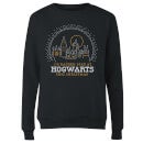 Harry Potter I'd Rather Stay At Hogwarts Women's Christmas Sweater - Black