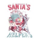 DC Santa's Helpers Women's Christmas Jumper - White