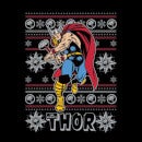 Marvel Thor Women's Christmas Jumper - Black