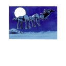 Star Wars AT-AT Darth Vader Sleigh Women's Christmas Jumper - White