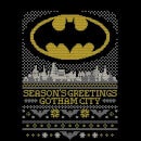 DC Seasons Greetings From Gotham Women's Christmas Sweater - Black