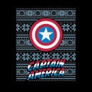 Marvel Captain America Pull de Noël Femme - Noir