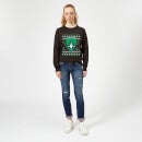 Guardians Of The Galaxy Badge Pattern Christmas Women's Christmas Jumper - Black