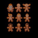 Star Wars Gingerbread Characters Christmas Hoodie - Black