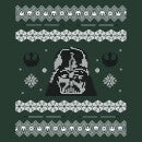 Star Wars Darth Vader Knit Christmas Hoodie - Forest Green