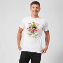 Looney Tunes Eat Drink Be Martian Men's Christmas T-Shirt - White