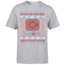 DC Cyborg Knit Men's Christmas T-Shirt - Grey